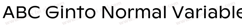 ABC Ginto Normal Variable Unlicense字体转换